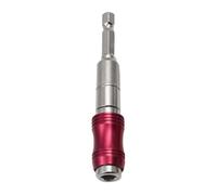 LALAFINA Tige D'adaptation Rapide Hexagonale 6,35mm en Acier Chrome-vanadium Tête Pivotante, Porte-embout Magnétique Antirouille pour Perceuse et Tournevis