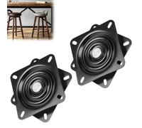 LALAGO 2 Pièces 6 inch Table Tournante de Chaise Pivotante, 157*157*23,5mm | Plateau Tournant Roulement à Billes, Plateau Tournant à Roulement à Billes à 360 °, pour Tabourets Tables Étagères TV