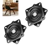LALAGO 2 Pièces 8 inchTable Tournante de Chaise Pivotante, 197 * 197 * 24mm | Plateau Tournant Roulement à Billes, Plateau Tournant à Roulement à Billes à 360 °, pour Tabourets Tables Étagères TV
