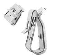 LALAGO 50 pièces Clips de Câble,Serre-Câbles en acier Inoxydable,Sterilisateur bocaux conserves, Fixation de câble support de câble,Fixation panneau solaire