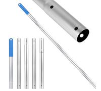 LALAGO Perche Telescopique en Aluminium, 5 Sections 1,7 m Perche de Piscine - Compatible EZ Clip, Barre Télescopique Régable et Extensible pour Courantes, Filet de Skimmer, Brosses de Piscine