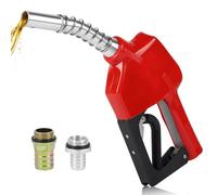 LALAGO Pistolet de Distribution avec Système D'arrêt Automatique Rouge, Buse pour Fioul et Diesel Pompe, Buse Diesel Automatique Pompe d'aspiration D'huile pour Pompage Transvasement