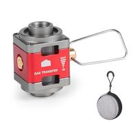 LALAGO Recharge pour Cartouche de Gaz Adaptateur-815, Valve de Gonflage à Pression de Gaz Portable avec Dac de Transport, Dispositif de Transfert Carburant pour Bouteilles avec Fenêtres Transparentes