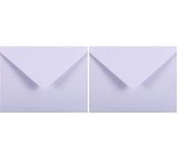 Lalo 19401L - Un paquet sous film de 25 enveloppes gommées blanches Diploma 15,1x19,5 cm 120g, Blanc (Lot de 2)
