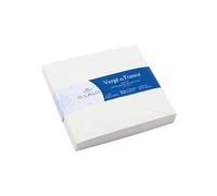 25 enveloppes 140x140mm Vergé de France doublées gommées - Blanc