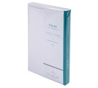 Lalo 25500L - Un sachet de correspondance comprenant 10 cartes de visite simples 8,5x13,5 cm 320g et 10 enveloppes doublées 9x14 cm, Vélin de France, Blanc