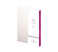 Lalo 26600L - Un sachet de correspondance comprenant 10 cartes de visite simples 8,5x13,5 cm 300g et 10 enveloppes doublées 9x14 cm, Toile impériale, Blanc