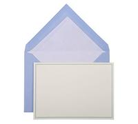 Lalo 32602L Set 10 Cartes simples et Enveloppes C6 300g Papier vergé bleu