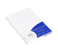 Lalo 33850L Chevalets pliés 3,5x10cm 210g Vergé France Extra-blanc Pack 25
