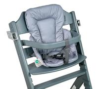 LaLoona Réducteur Chaise Haute Universel Imperméable - Gris | Compatible Tripp Trapp, Ikea Antilop, coussin chaise haute bébé lavable en machine, assise bébé OEKO-TEX Standard 100