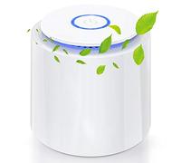 Laluztop Purificateur d'air portable, mini filtre à air USB avec filtre HEPA / charbon actif / fonction aromathérapie / 2 modes / lumière nocturne pour la maison, le bureau, éliminer la poussière, le