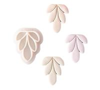 Lamala Emporte-pièces en argile florale - 3 styles - Esthétisme - Pour la fabrication de bijoux - Petits modèles en argile - Moule à pendentif