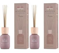 L'AMANDE - Parfum d'ambiance pour bâtonnets de parfum doux et fleuri, diffuseur de parfum naturel à la rose et à la vanille, diffuseur d'ambiance bâtons au design élégant - Précieux, 100 ml (Lot de 2)