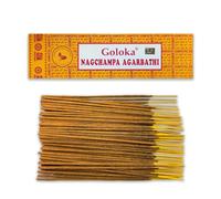 LAMARE Bâtons d'encens by Goloka Nag Champa - 1 Paquet de 100 g (70-90 bâtons) - Aromathérapie - Yoga - Packaging Eco-Friendly
