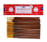LAMARE Bâtons d'encens Satya Dragon's Blood - 1 Paquet de 100 g (80-90 bâtons) - Aromathérapie - Méditation - Yoga - Packaging EcoFriendly