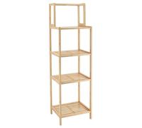 Lambie Bathroom Bookcase 5 shelves Beige Bamboo 125 cm modern Moisture resistant