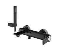 Lamborghini Vortex Mitigeur de baignoire avec set de douche, VOR9920-NO+LEV002A-NOBO,
