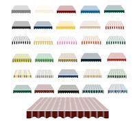 Lambrequin de Store en Toile de Remplacement avec Jonc de Fixation pour Stores RéTractables Terrasse, Tailles : 3 4 5 6 7 m Double Couture RenforcéE ImperméAble(Fine Red,L450cmxH20cm)
