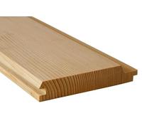 Lambris en bois d’épicéa à rainure et languette biseautée, Lot de 20 planches profilées en bois d'épicéa - 15 mm x 9,6 cm - Longueur : 2 m - Revêtement de toit et façade
