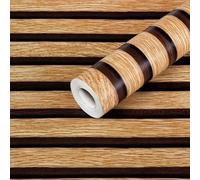 Lambris pour bois Autocollant 45cm x 10m Décoratif Lambris(Tea and tea) | Pose simple outil, fini lambris pour bois naturel, pour idéal salon pour chambre, rouleau 45cm x 10m
