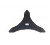 Ratioparts Couteau à débroussailleuse à 3 Dents Diamètre extérieur 255 mm Diamètre de l'alésage 25,4 mm Épaisseur 3 mm Noir