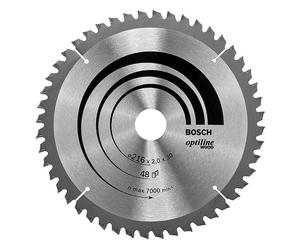 Lame BOSCH 2608640432 Optiline Wood Ø 216 mm 48 dents pour scie à onglet et radiale
