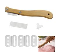 Lame Boulanger, Couteau de Boulanger avec 5 Acier Inoxydable Lames Rasoir à Pain Pâte Graver Couteau à Inciser le Bois Pain Accessoire de Boulangerie Tailler la Forme du Pain Embellir Aliments