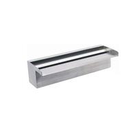 Lame de cascade en acier inoxydable pour bassins à carpes koï - Déversoir rectangulaire, fontaine de jardin extérieure et jeux d'eau muraux, kit de cascade durable pour des jeux d'eau époust