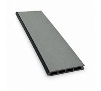 Lame de clôture bois composite Larko L176 cm/l 14.8cm / E 21mm Gris clair, ep.21mm, l.14,8cm, L.176cm