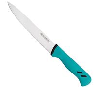 Lame de découpe de 203 mm, en acier au molybdène, avec poignée ergonomique. Couleur : cyan