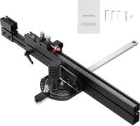 Lame de découpe de précision SucceBuy, aluminium, 3/4 pouce × 3/8 pouce, échelle de 19 à 35 pouces, butée d'angle à 15°, adaptée au travail du bois