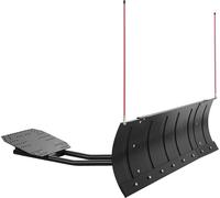 Lame de déneigement, kit de déneigement réglable en largeur 109/152 cm, facile à détacher, accessoire de déneigement à montage universel avec rabats en caoutchouc, lame en acier robuste, compatible av