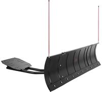 Lame de déneigement, kit de déneigement réglable en largeur 109/183 cm, facile à détacher, accessoire de déneigement à montage universel avec rabats en caoutchouc, lame en acier robuste, compatible av