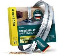 Lame de scie à ruban Bayerwald Uddeholm - 3380 x 25 x 0.5 x 8 / pour tous les types de bois courants/bande de scie adaptée à Elektra Beckum. Einhell. Metabo et bien d'autres.