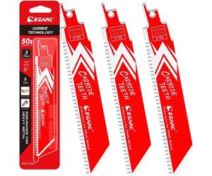 Lame de scie alternative EZARC carbure 150mm 8 TPI 3 pcs