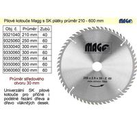 Lame de scie avec lames SK 500x30mm 60 dents Magg