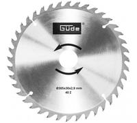 Lame de scie carbure 305 x 30 mm /40 dents pour scie à onglet G55259 Güde G55266