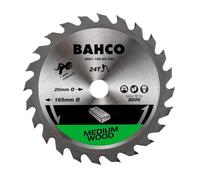 Lame de scie circulaire Ø165 mm 24 dents pour le bois - BAHCO 8501-165-20-24C