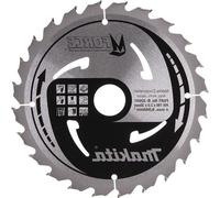 Lame de scie circulaire 190 x 30 mm, 24 dents, pour le bois - Makforce TCT