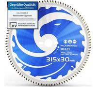 Lame de scie circulaire 315 x 30 mm - Idéale pour le bois, le métal et l'aluminium - Compatible avec les scies à onglets et les scies circulaires de marque ATIKA - Lame de scie circulaire pour table, 