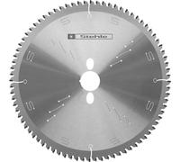 Lame de scie circulaire à onglet Stehle HW NE-Negativ NE 235x2,8x30mm Z=64 TR-F | denture plate trapézoïdale négative pour coupes en bout et en biais dans les profilés en aluminium et en plastique