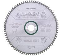 Metabo Lame de scie circulaire 628223000 – 254 x 30 x 1,8 mm – 80 dents – Aluminium/Bronze/Cuivre