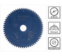 Lame de scie circulaire Bosch Expert for Wood 190 x 1,0 x 30 mm 60 dents pour le bois ( 2608644515 )