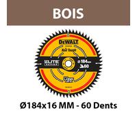 Lame de scie circulaire Elite Bois Ø184 mm DEWALT