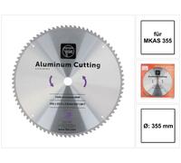 Lame de scie circulaire Fein Aluminium Cutting 355 x 2,8 x 25,4 mm ( 63502302000 ) pour MKAS 355