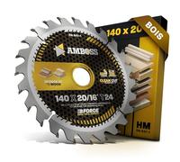 Lame de scie circulaire HM - 140 x 20 mm - 24 dents alternées - Pour bois sur batterie - Allround. AMBOSS WERKZEUGE® Lame de scie 140 mm + bague de réduction 16 20 mm. 140 x 20, 140 x 16 comp. Pour