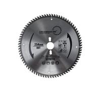 Lame de scie circulaire HM nouvelle génération 254 x 3,2 x 30 avec denture alternée 80 dents HM, coupe fine pour Metabo KGS 254 M et Metabo KGS 254 M Plus