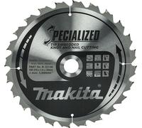 Lame de scie circulaire Makita, SPECIALIZED TCT TCT - 270 mm x 30 mm - 2.6 mm - 24 dents - Bois avec clous