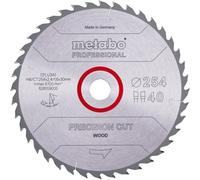 Lame de scie circulaire Metabo Precision Cut Wood HW/CT, 254x30 mm, 40 dents, WZ 20°