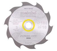 Lame de scie circulaire METABO PRO 628002000 - "Power Cut Wood" - HW/CT - 160x2,2x20mm - 10 dents